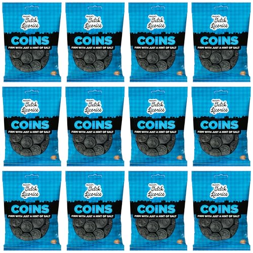 Gustaf's Salted Dutch Licorice Coins - 5.2 oz, Pack of 12