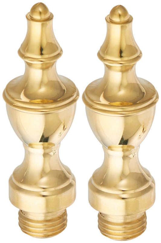 Baldwin 1091031I Urn Tip Hinge Bright Brass