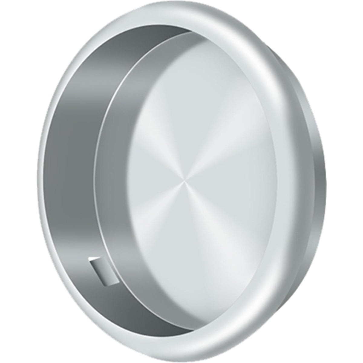 Deltana FP221RU26 Flush Pull, Round, 21/8" Diam., Bright Chrome Finish