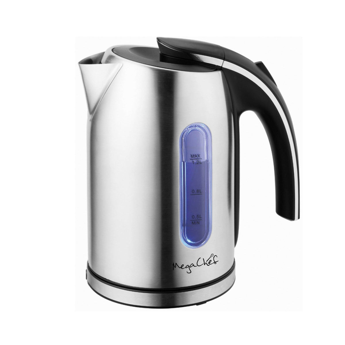 MegaChef 1.2L Stainless Steel Electric Kettle