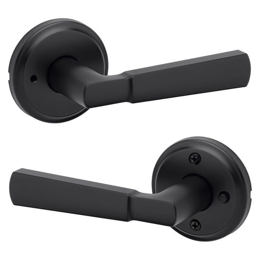Kwikset Perth Privacy Door Lever Matte Black