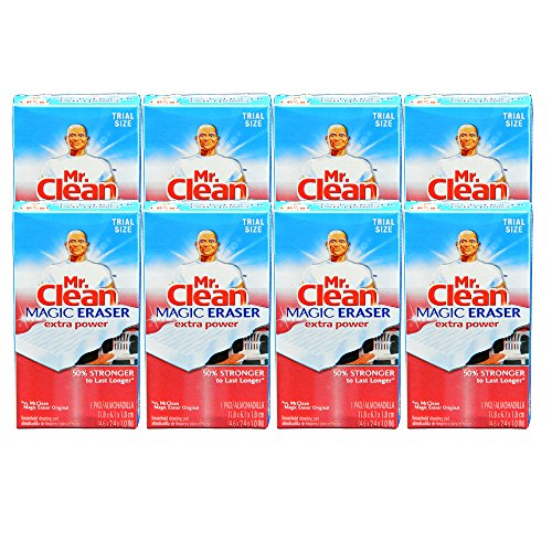 Mr. Clean 82038CT Magic Eraser Extra Durable, 4 3/5" x 2 2/5", 4/Box (Case of 8 Boxes)