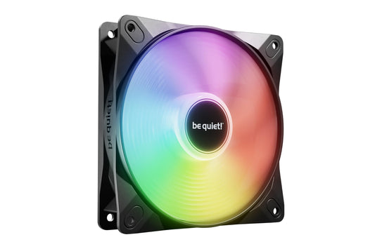 be quiet! Light Wings LX 120mm PWM Fan, Illuminated hub, Frosted Blades, Multiple Colors and Modes, Optimized Blades for Extraordinary air Pressure, Daisy Chain Option, Rifle Bearing