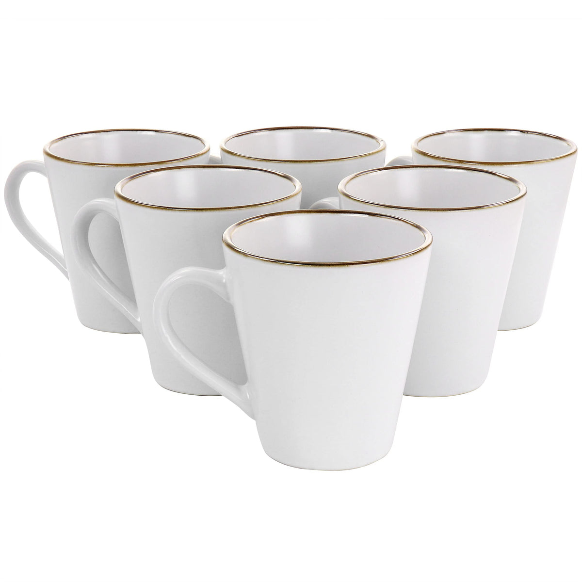 Elama Arthur 6 Piece Stoneware Mug Set