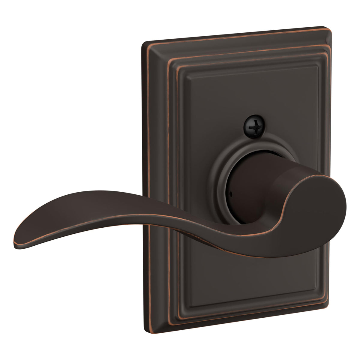 Schlage Accent Lever Addison Trim Right Aged Bronze F170 ACC 716 ADD RH