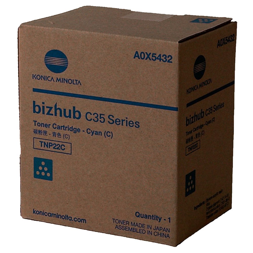 Konica Minolta TNP22C Cyan Toner Cartridge