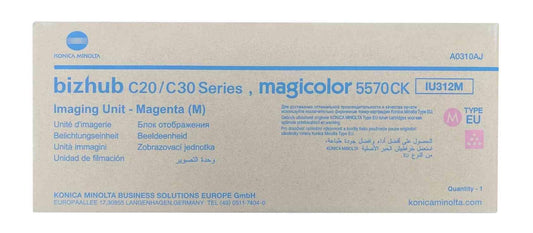 Genuine Konica Minolta IU312M Magenta Imaging Unit for Bizhub C20 C30P C31P A0310AG