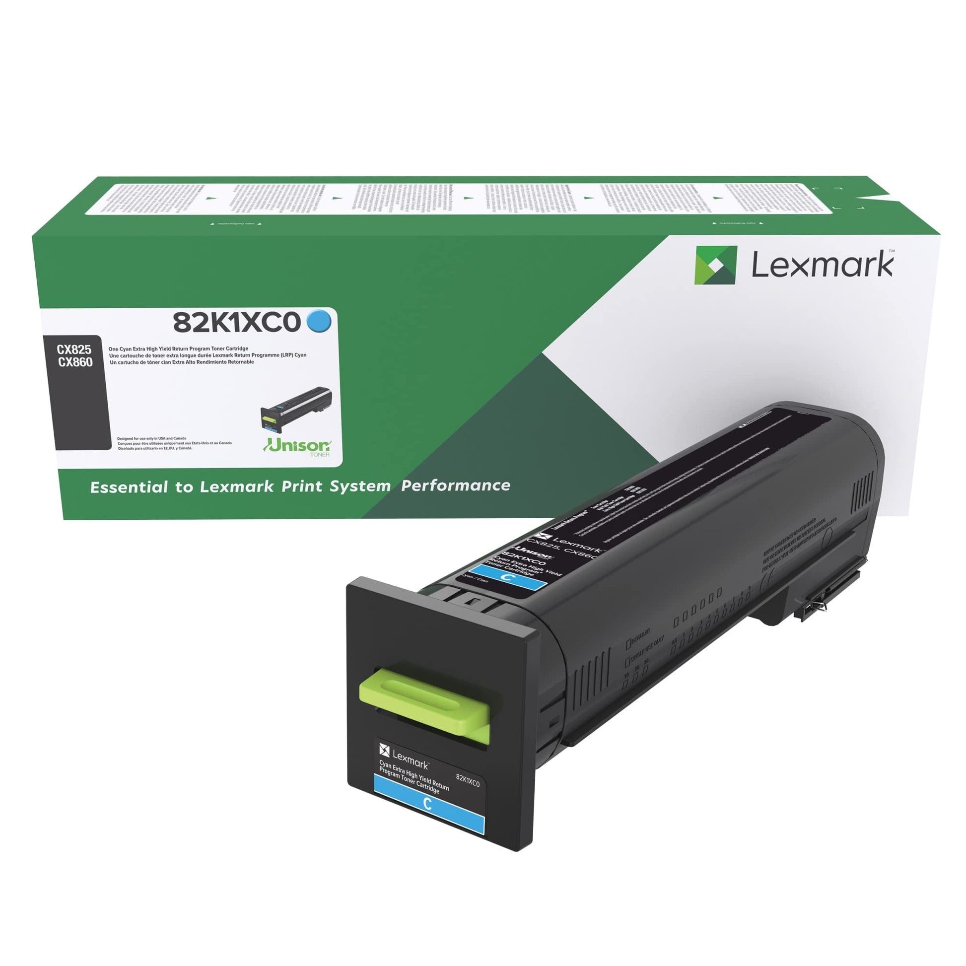 LEXMARK 82K1XC0 - CYAN TONER CART FOR CX825 CX860