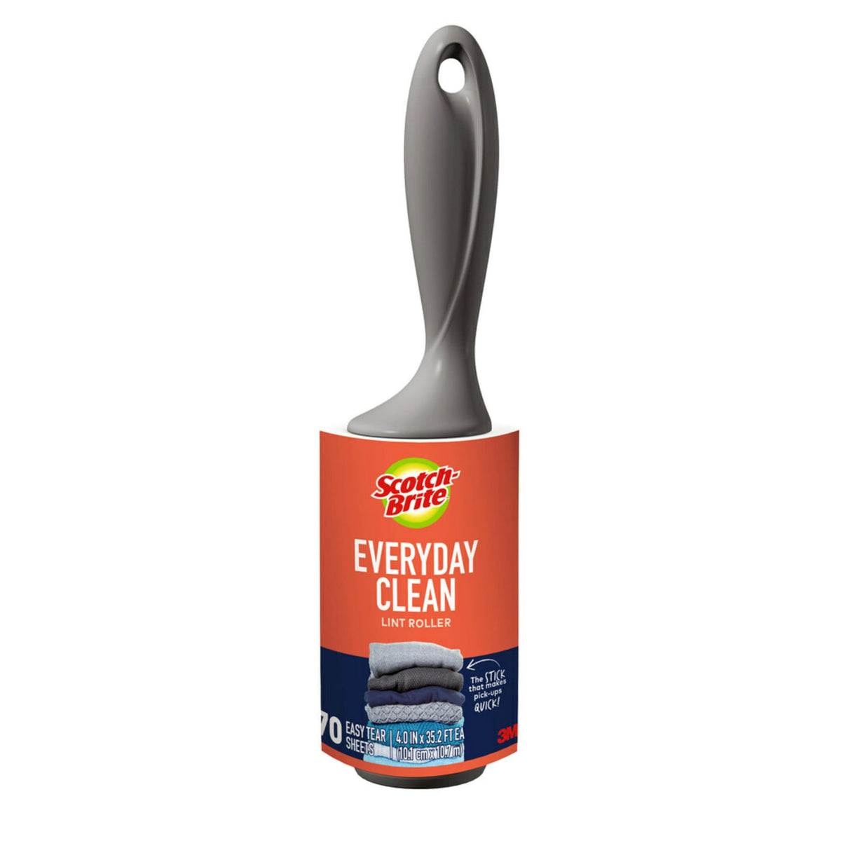 3M Scotch-Brite Everyday Clean Lint Roller, 70 Sheets