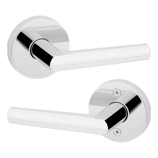 Kwikset Milan Passage Door Lever Polished Chrome