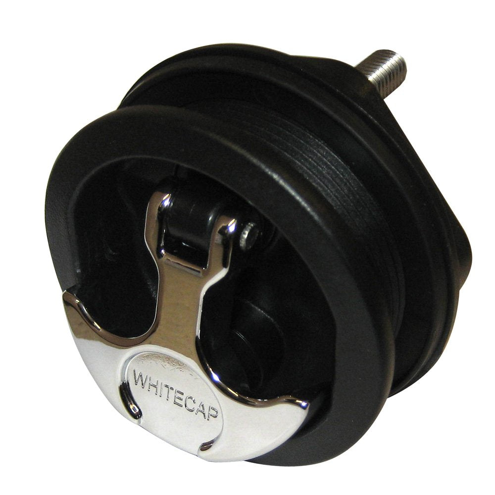 Whitecap T-Handle Latch Cp Zamac/Black Nylon No Lock