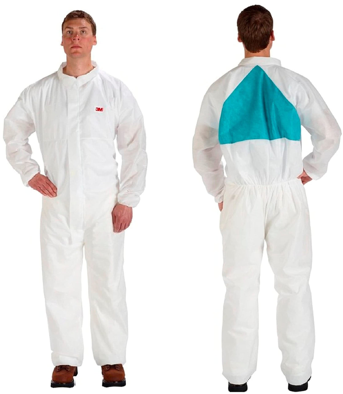 3M Disposable Protective Coverall 4520CS-BLK-L, 25 EA/Case,White,Large