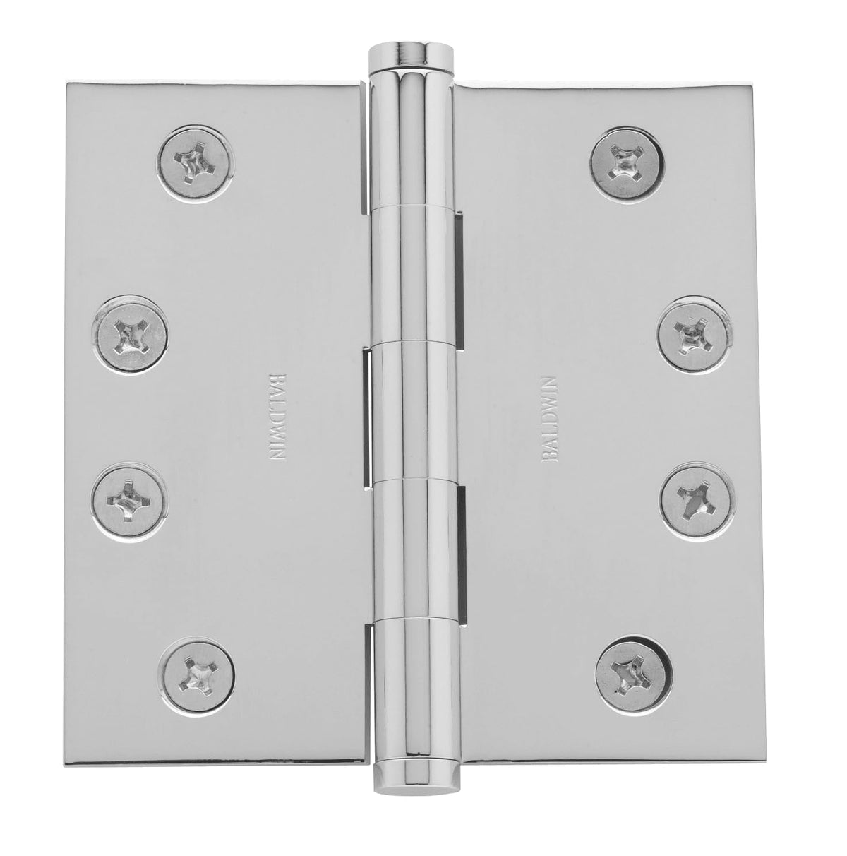 Baldwin 1040260I Square Mortise Hinge Bright Chrome