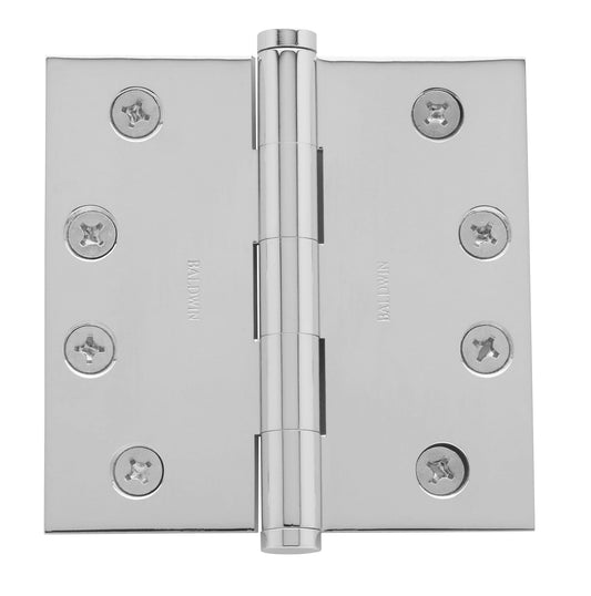 Baldwin 1040260I Square Mortise Hinge Bright Chrome