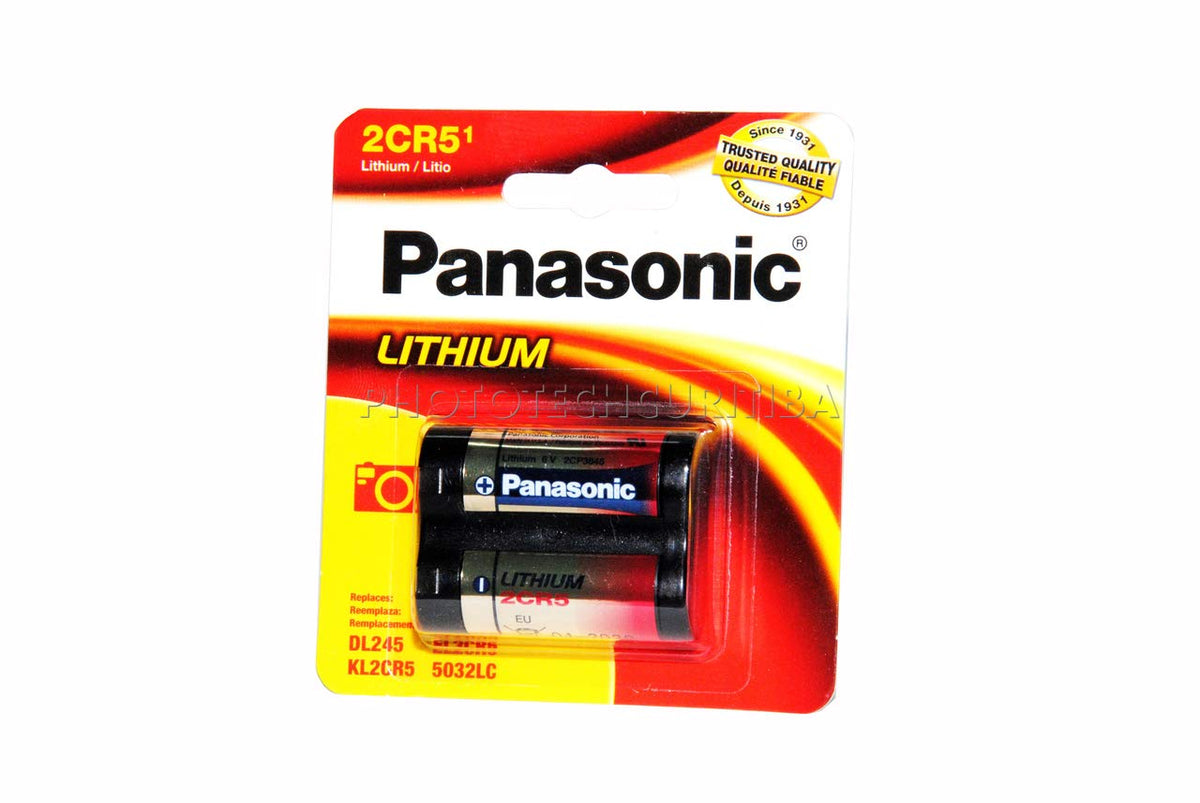 Panasonic 6-Volt Photo Lithium Cylinder Battery (2CR5MPA1B) (2CR-5MPA1B)