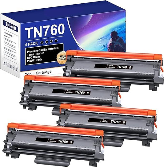 Taktick TN760 Toner Cartridge 4-Pack for Brother