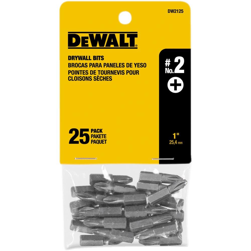 DEWALT DW2125 #2 Phillips Drywall Bit Tip 25-Pack
