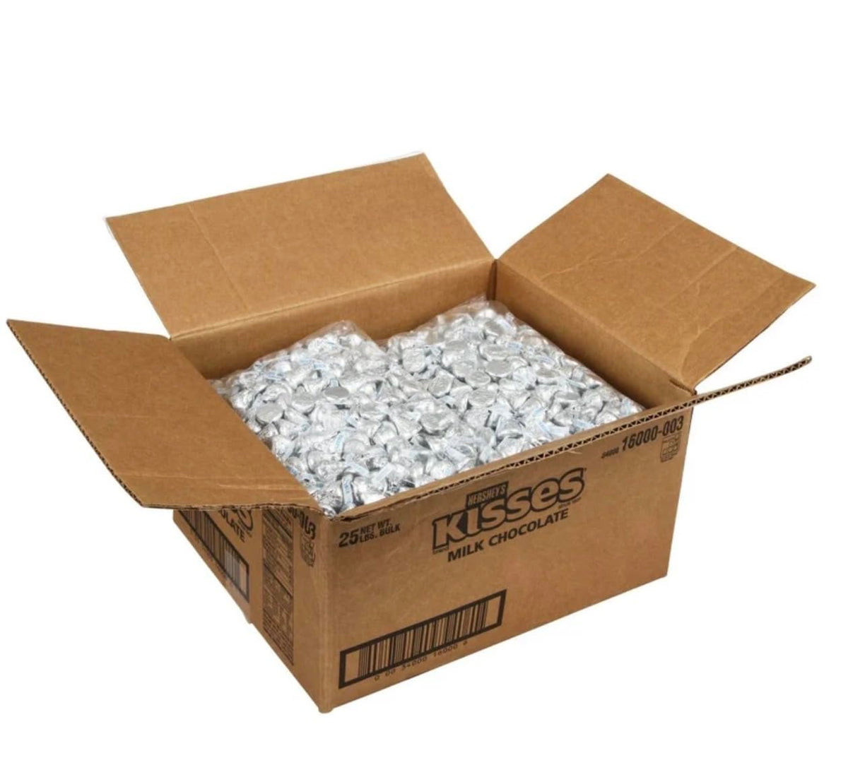 Hershey Kisses, Milk Chocolates in Foil, 4 Lbs