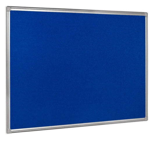 Bi-Silque Bq04186 Bi-Office Felt Board 600X450Mm Blue Aluminium Finish Fb0443186