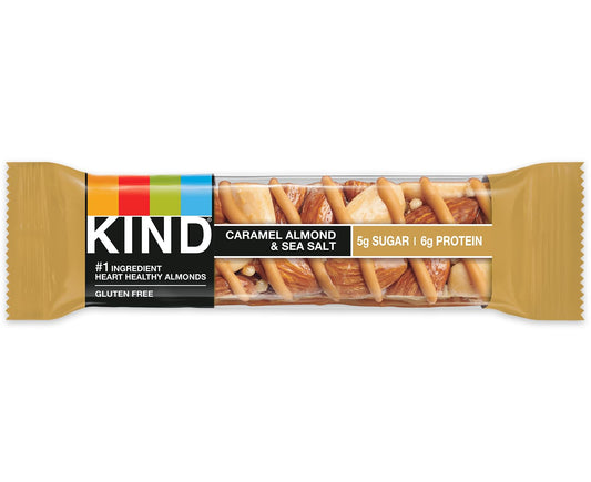 KIND Nuts & Spices Bar, Caramel Almond and Sea Salt, 1.4 oz (Pack of 2)