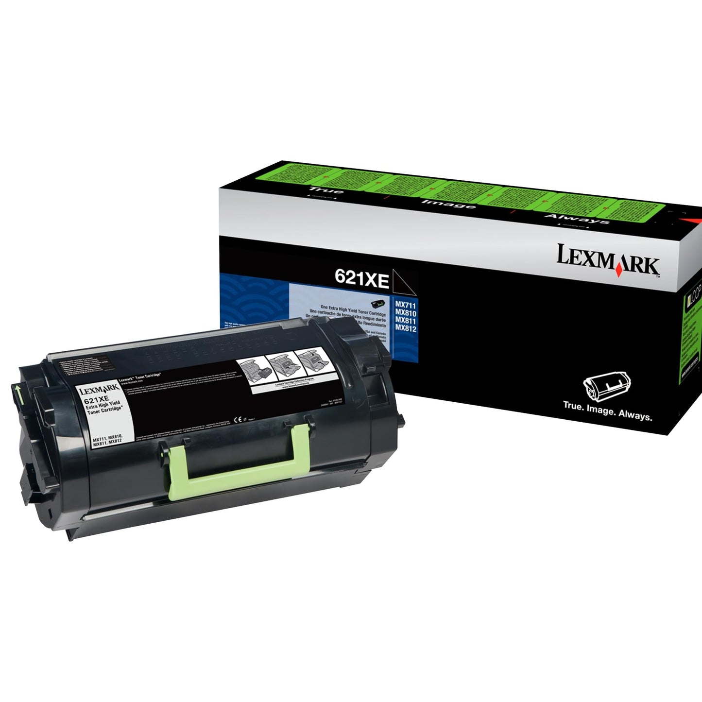 Unison 45000 Page Yield Toner Cartridge for Lexmark Printers, Black (62D1X0E)