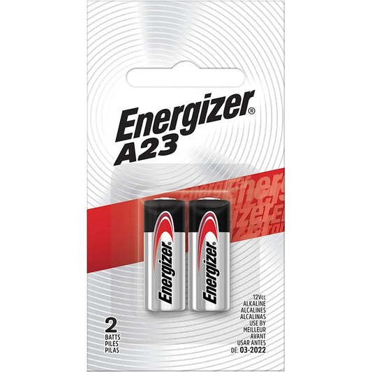 Energizer A23 Battery, 12 Volt, 4 Batteries (2 X 2 Count Retail Packages)