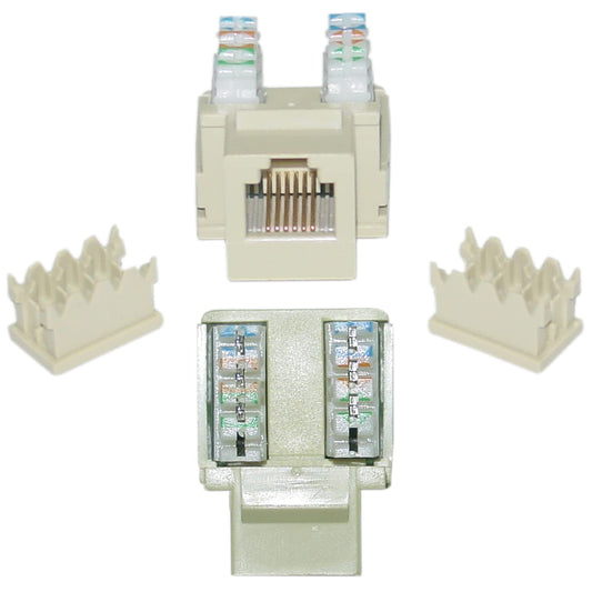CableWholesale RJ12 Keystone Insert Beige