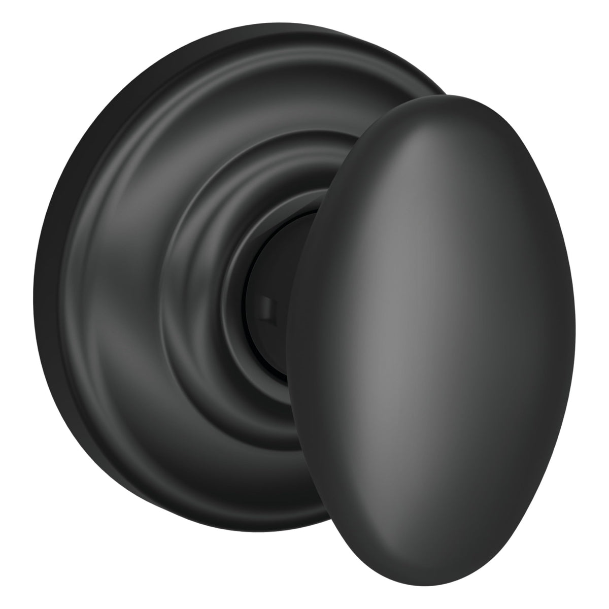 SCHLAGE Siena Passage Knob, Andover Rose, Matte Black - FA10DNB622/F10SIE622AND