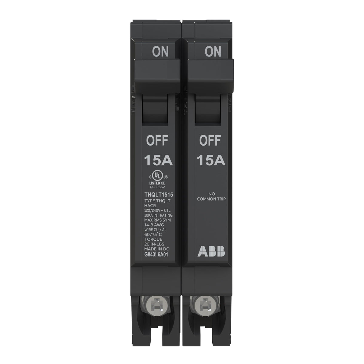 ABB Q-Line THQLT1515 Tandem Circuit Breaker 15A 1P