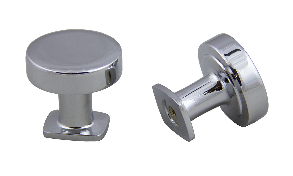Pride Diameter Round Flat Top Cabinet Knob Chrome