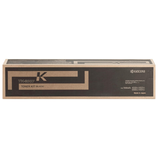 Kyocera 1T02LC0US1 Model TK-8507K Black Toner Cartridge For use with Kyocera TASKalfa 4550ci, 4551ci, 5550ci and 5551ci Color Multifunctional Printers