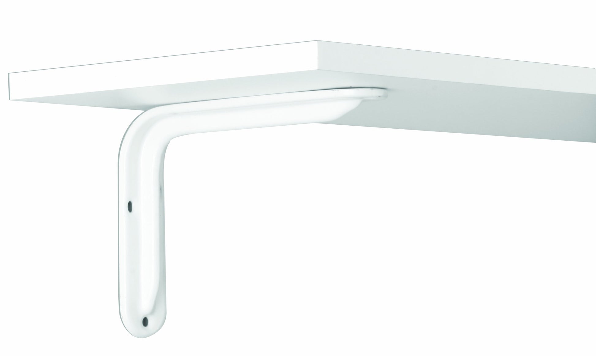 Knape & Vogt John Sterling White Steel Bracket 8 in. L 125 lb.