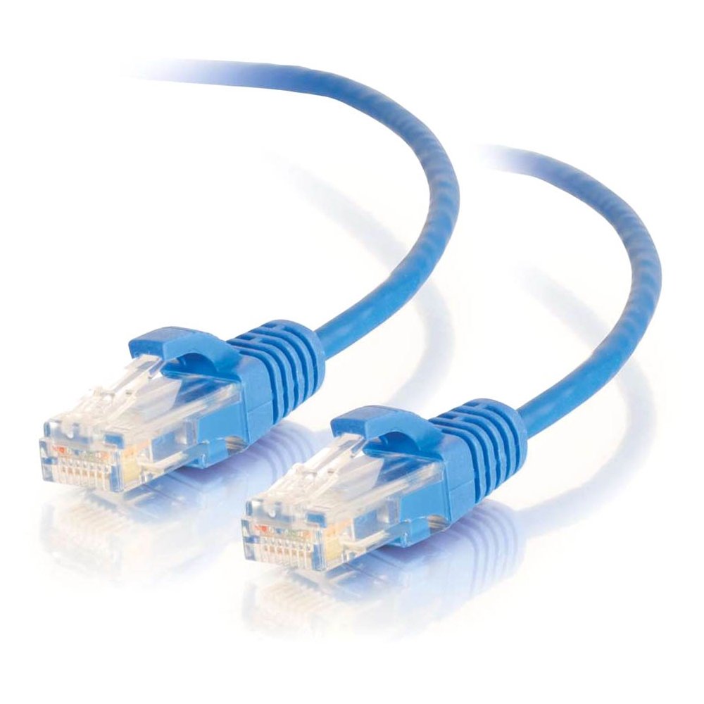 C2G 01075 Cat6 Slim Ethernet Patch Cable 2.5ft