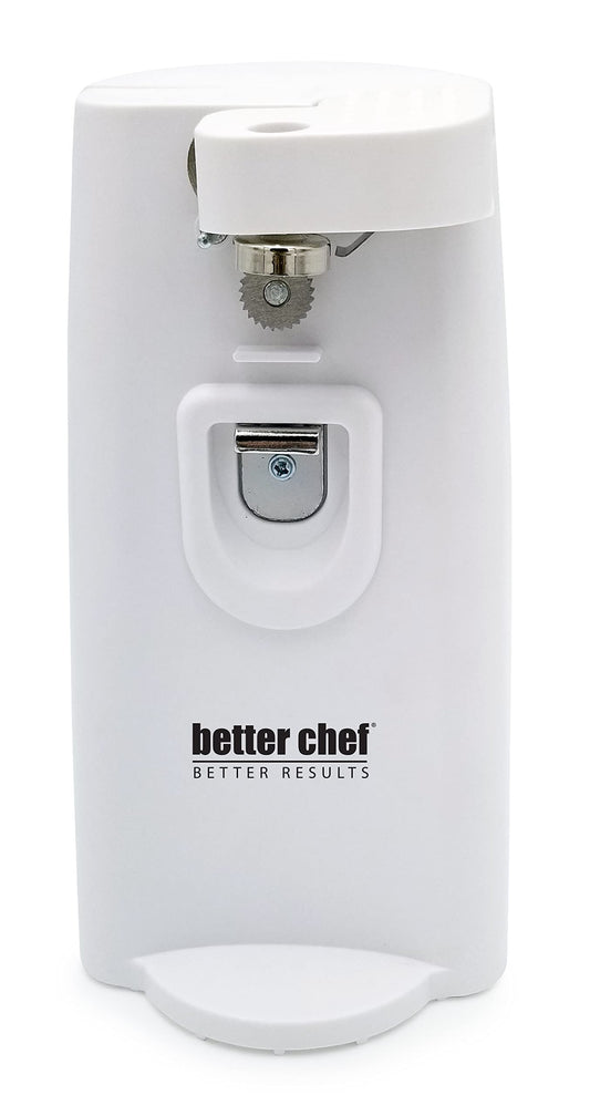 Better Chef Electric Tall Can Opener, 3-in-1, White