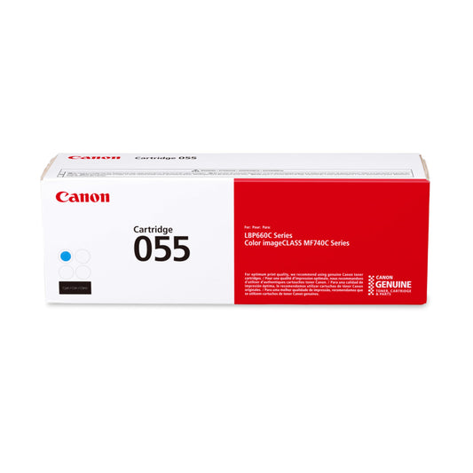 Canon Genuine 055 Cyan Toner Cartridge Compatible with LBP664Cdw, MF741Cdw, MF743Cdw, MF745Cdw, MF746Cdw