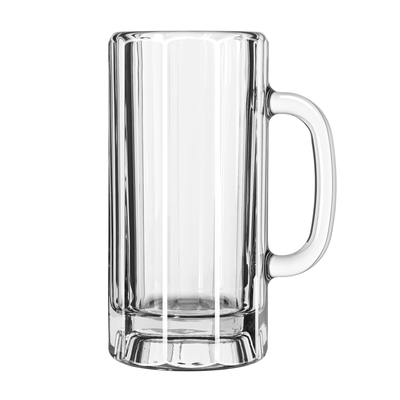 Libbey 5327 Clear 22 oz Paneled Mug - 12 Pack
