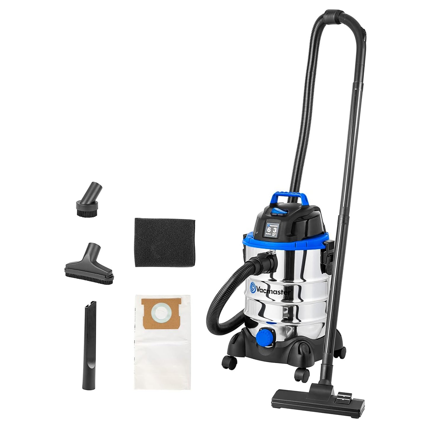 Vacmaster Wet/Dry Vacuum 6 Gal 4HP