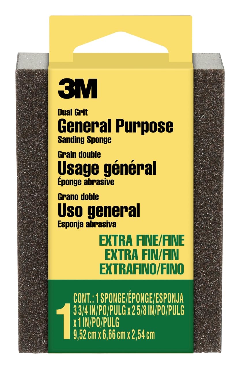 3M 907NA Extra Fine & Fine Sanding Sponge