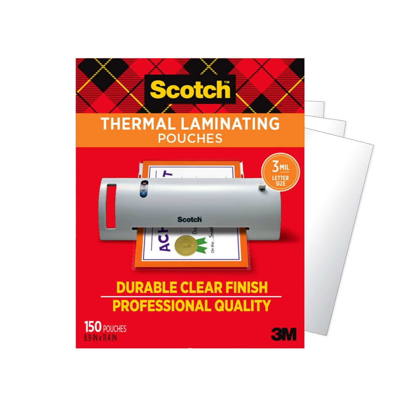 Scotch Thermal Laminating Pouches Letter Size 150 Pack