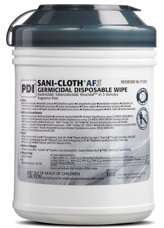 SaniPro Sani-Cloth AF3 Large Wipes 6"x6.75" P13872