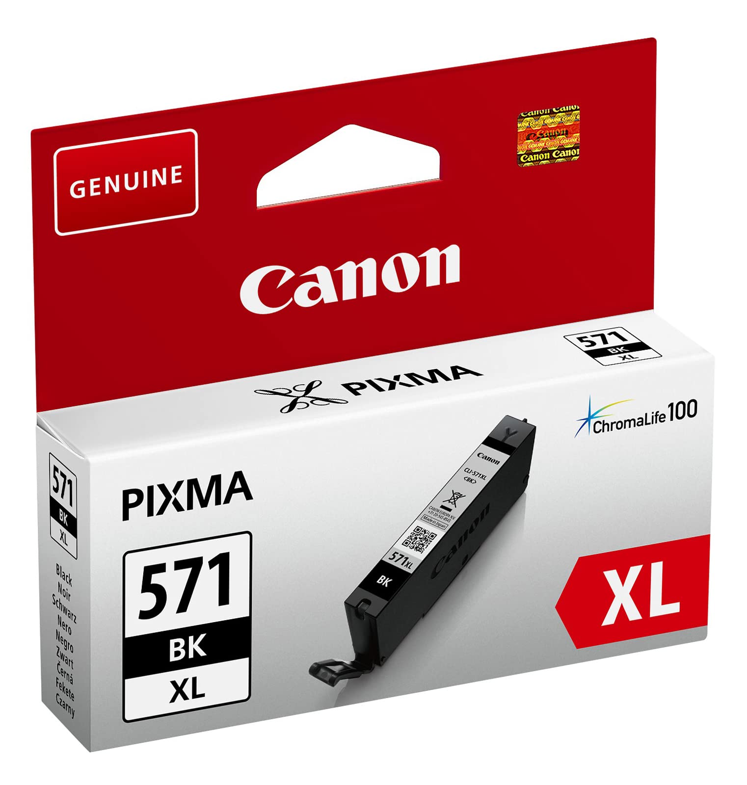 Canon CLI-571BK XL Black Ink Cartridge 11ml