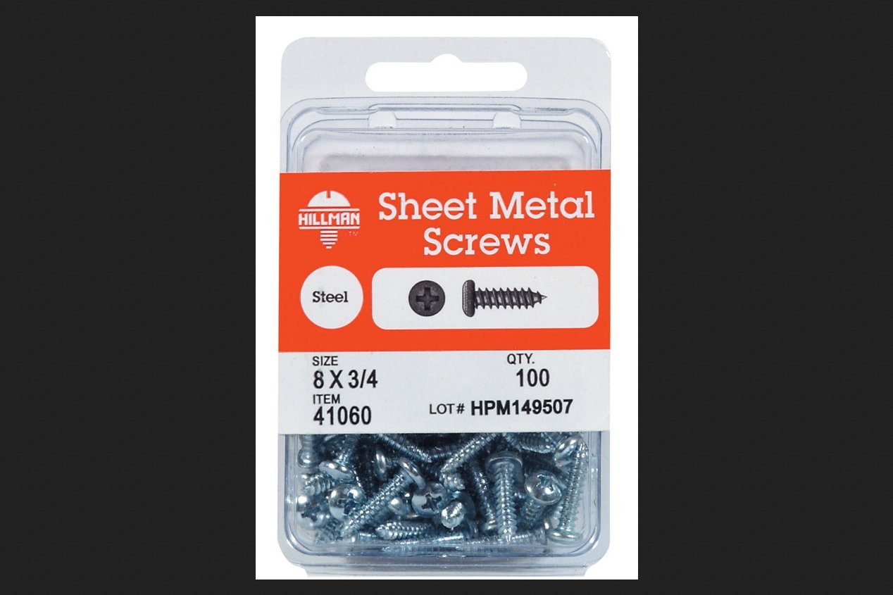 Hillman Sheet Metal Screws 8 x 3/4 in 100 pk