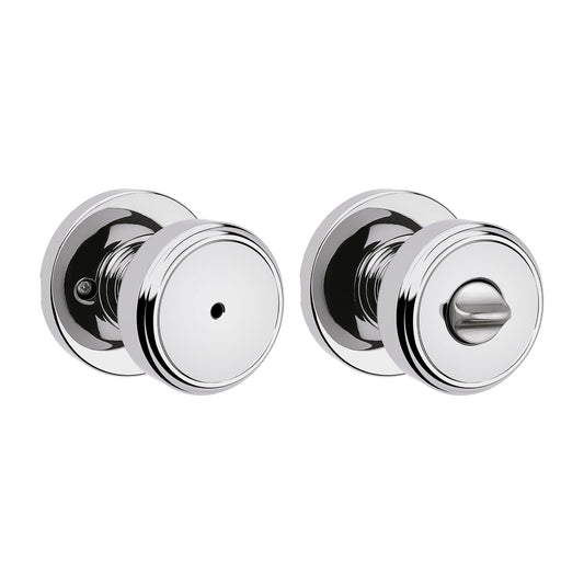 Kwikset Maven Privacy Door Knob, Polished Chrome