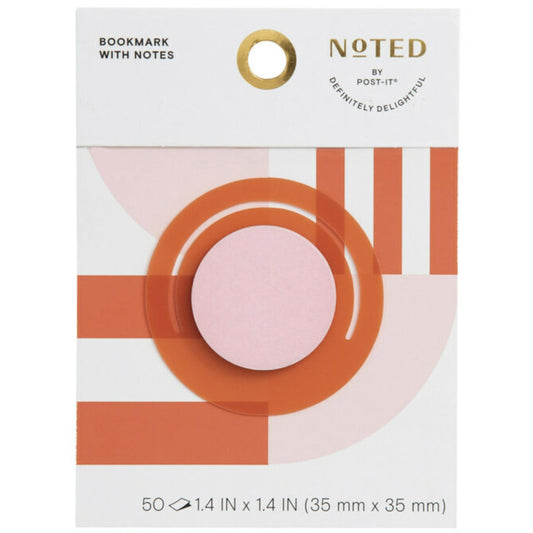 3M Noted by Post-it Bookmark Notes Blue 50 Sheets