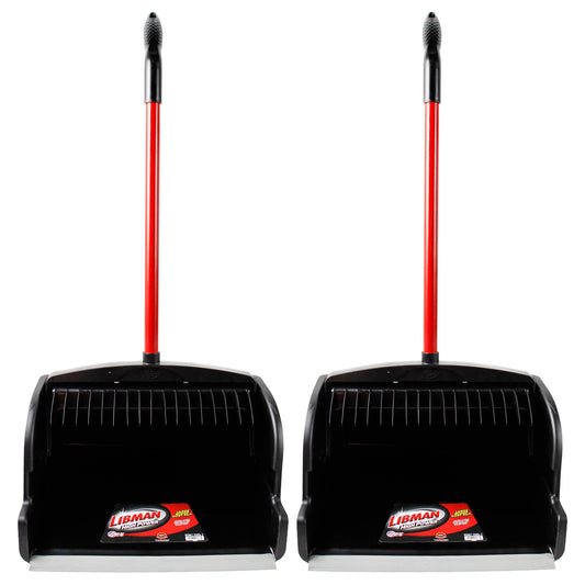 Libman Commercial 1168 Large Scoop Dust Pan 16" 2-Pack