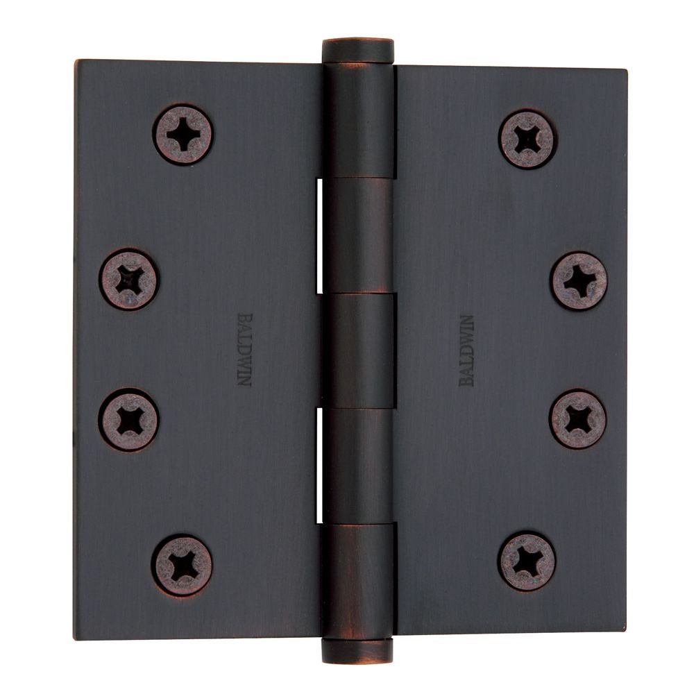 Baldwin Square Mortise Hinge 1040112I Aged Bronze