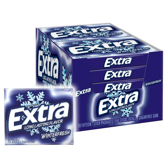 Extra Sugarfree Gum Winterfresh 10 Pack