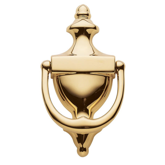 Baldwin Estate 0102.003 Colonial Door Knocker 6.5"x3.5" Brass