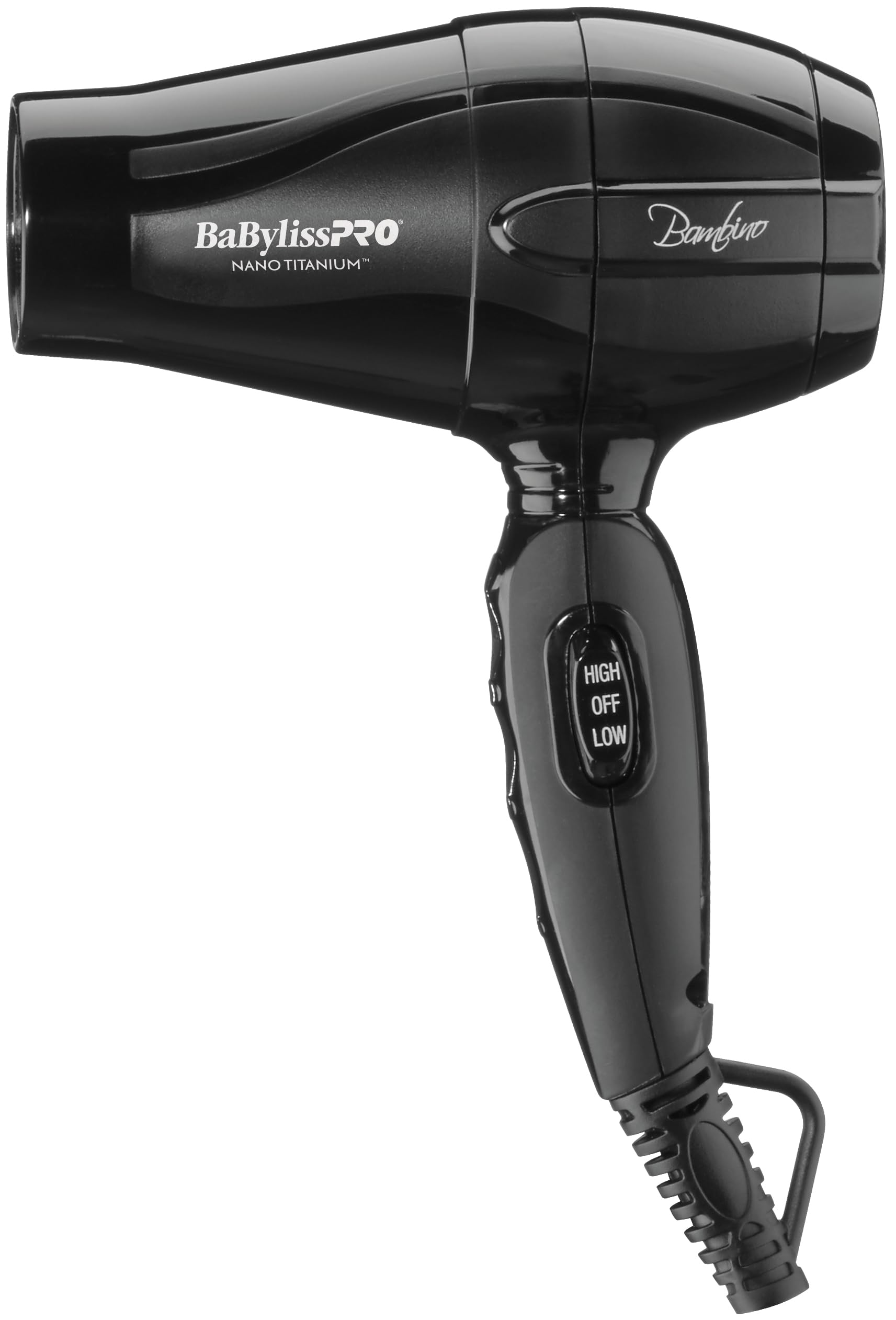 CONAIR BABNT5510 BLACK HAIR DRYER BAMBINO BABYLISS PRO NANO