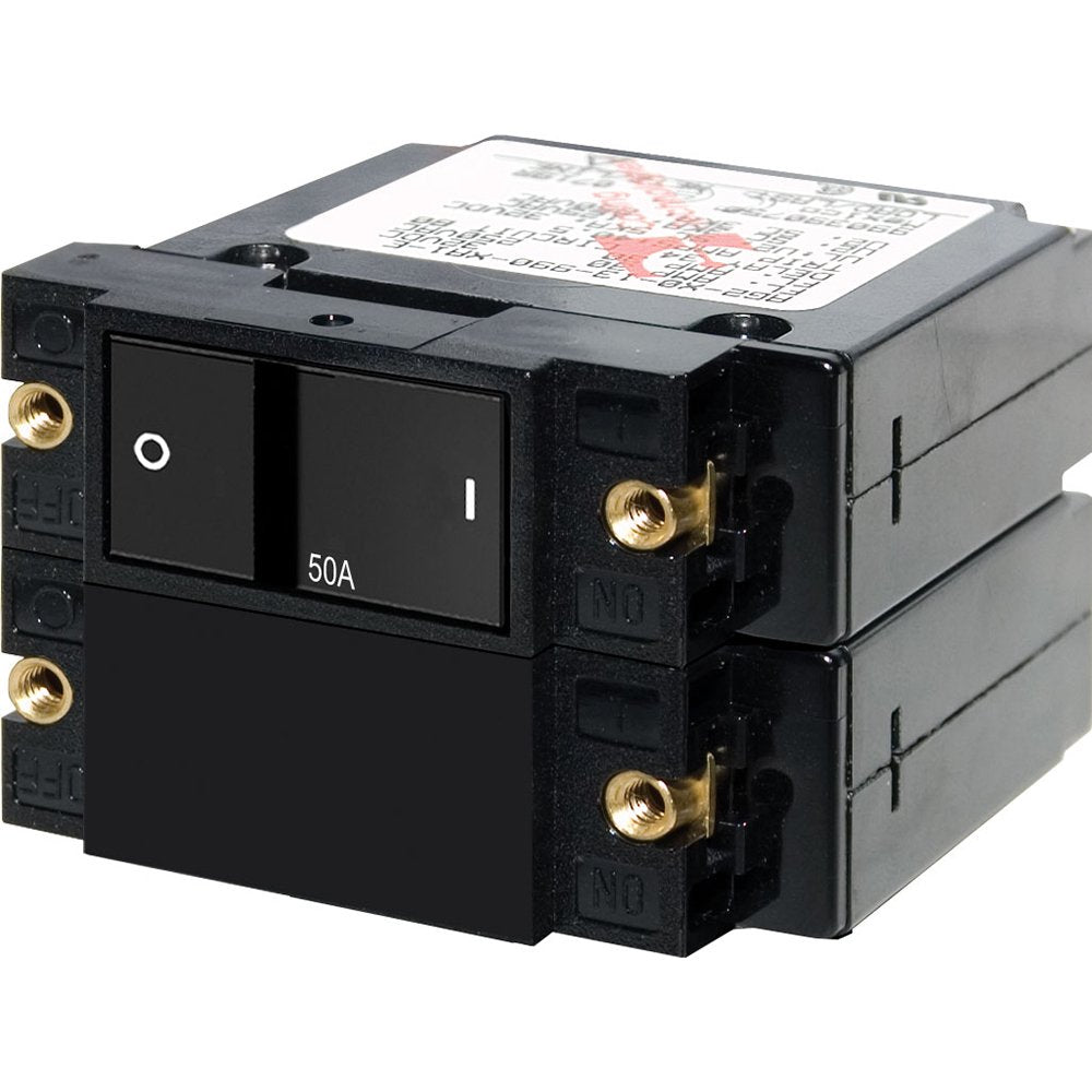 Blue Sea A-Series Flat Rocker Circuit Breaker 50A